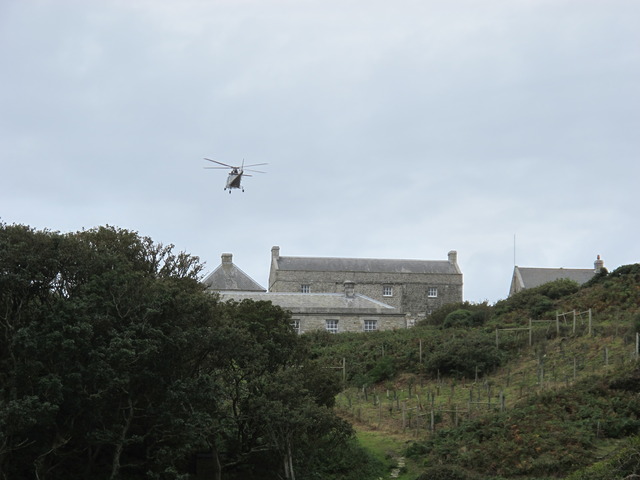 Helicopter over Government House