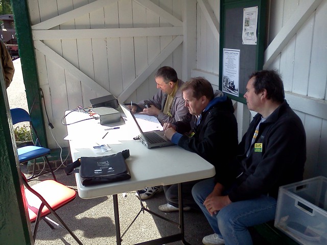 Hear No Evil, See No Evil, Speak No Evil - Peter G0DRX operates with Chris M6CXB logging and Julian M6JCE observing