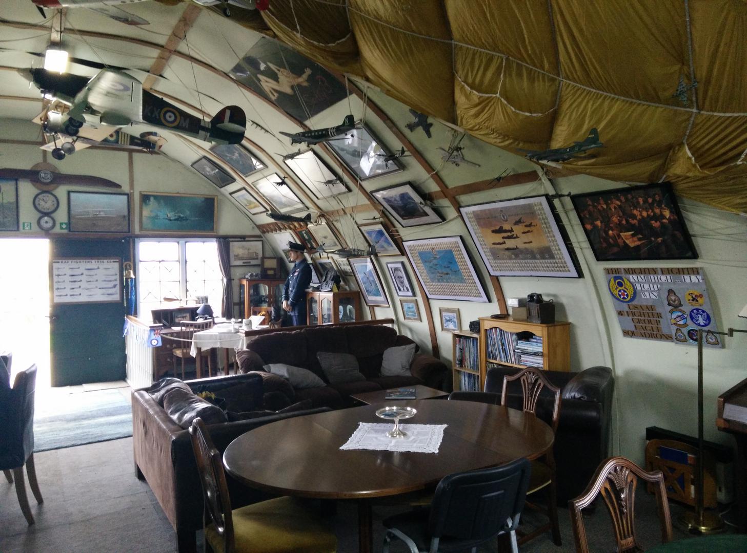 Nissen hut interior