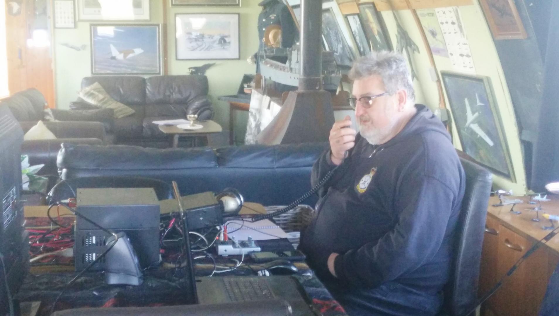 Greg 2W1BUF operating GB0WZL