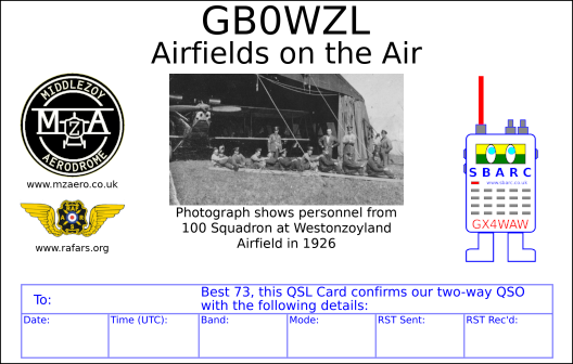 Airfields QSL Card