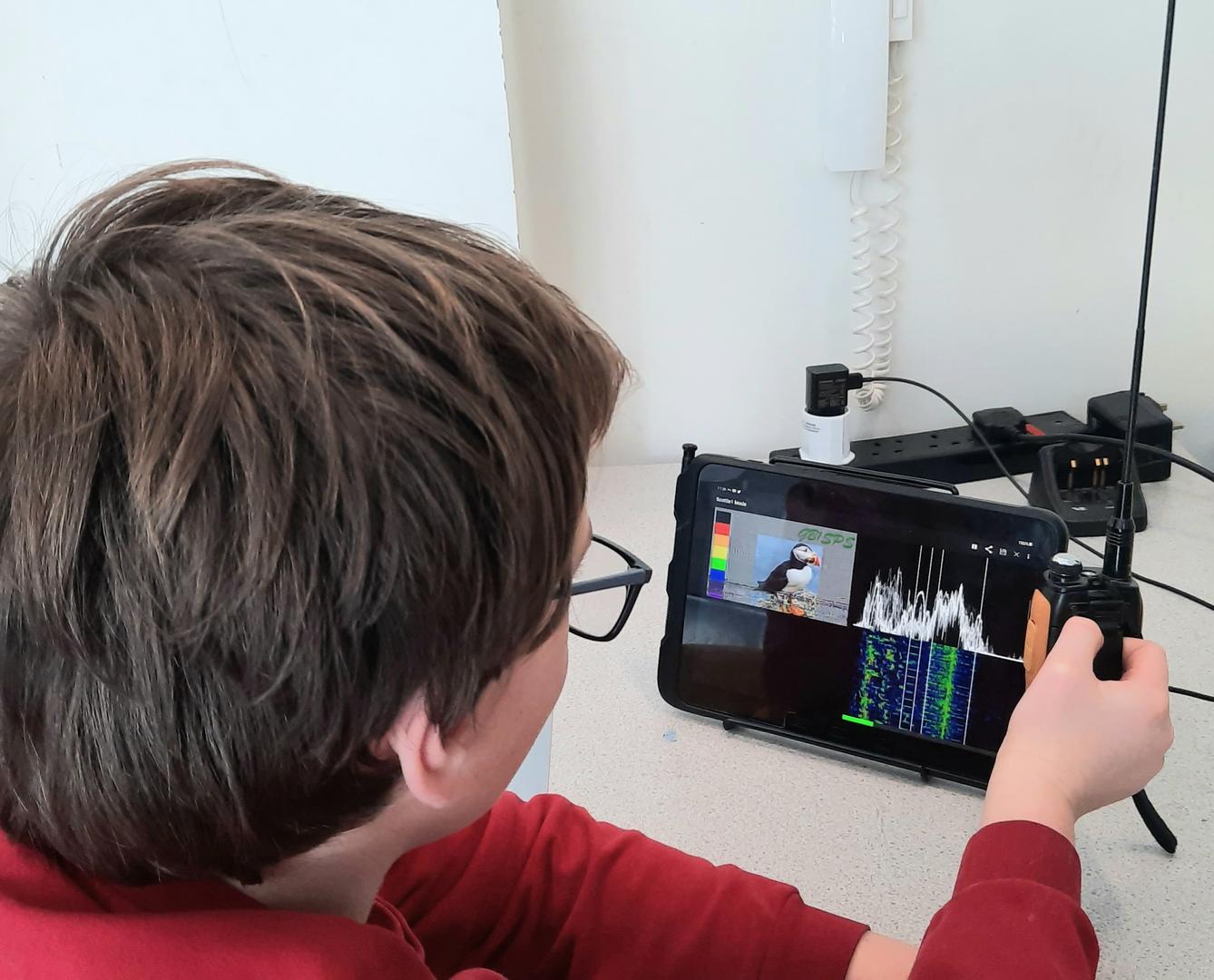 Student receives SSTV