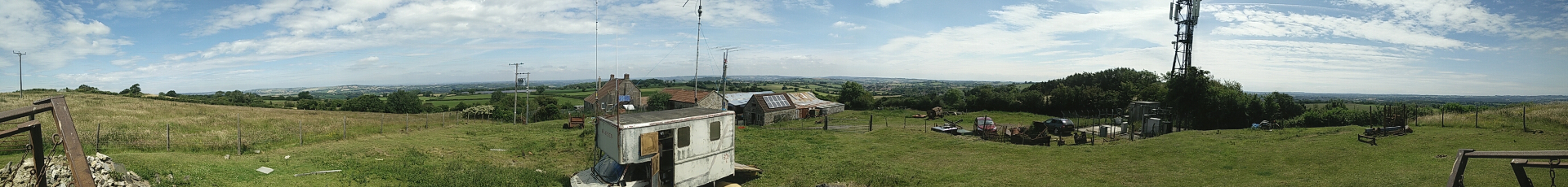 Panoramic view from the operating position