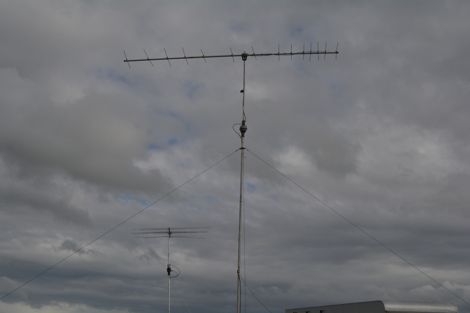 Antennas: 2m beam in the foreground 4m/6m beam in the background