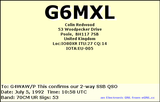 QSL Card