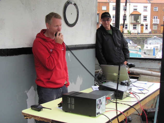 Mark M0SKV operating with Steve M6LWR