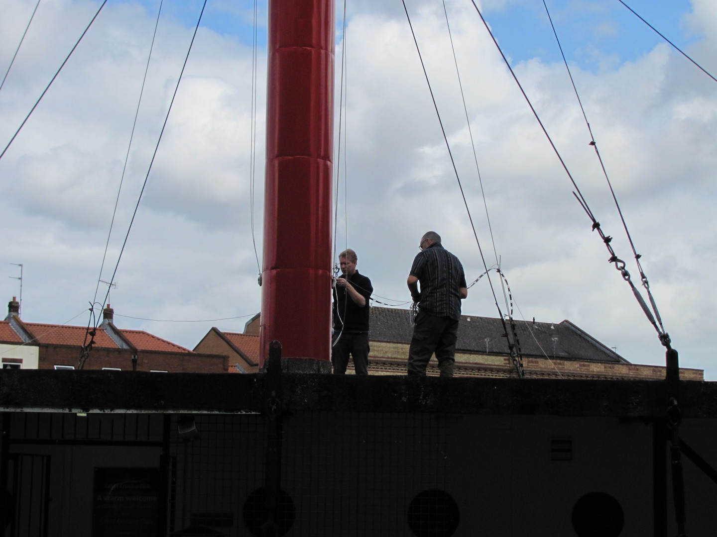 Setting up the antenna