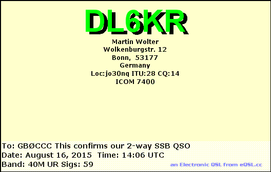 QSL Card