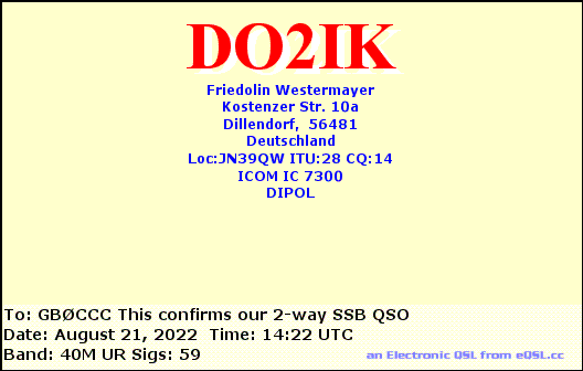 QSL Card