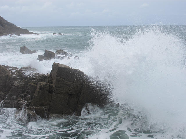 Rough seas