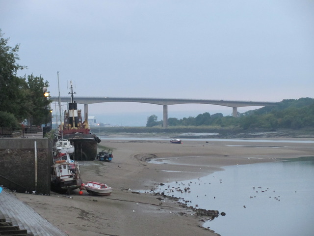 Bideford with the tide out