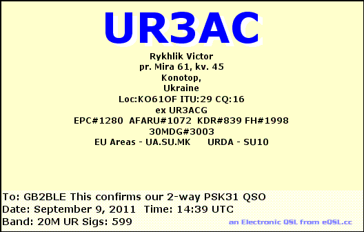 QSL Card