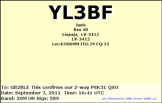 QSL Card