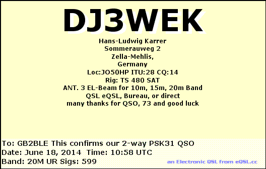 QSL Card