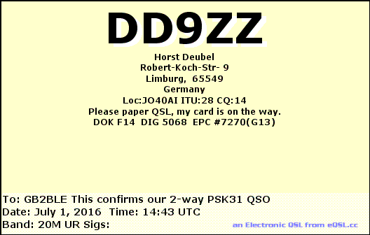 QSL Card