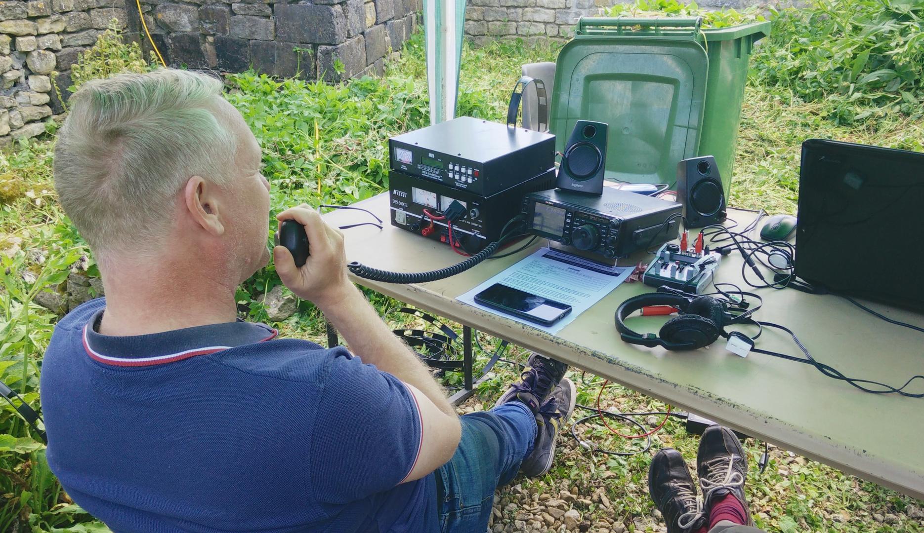 Mark M0SKV operating GB0SBM using the Club Yaesu FT-991A