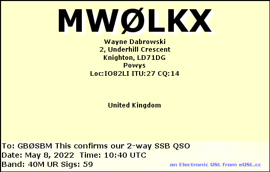 QSL Card