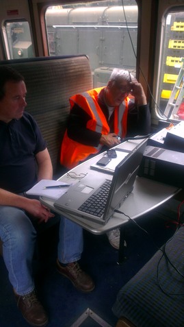 Dave G7BYN Operating with Julaun M6JCE Logging