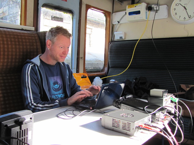 Mark M0SKV operating PSK31