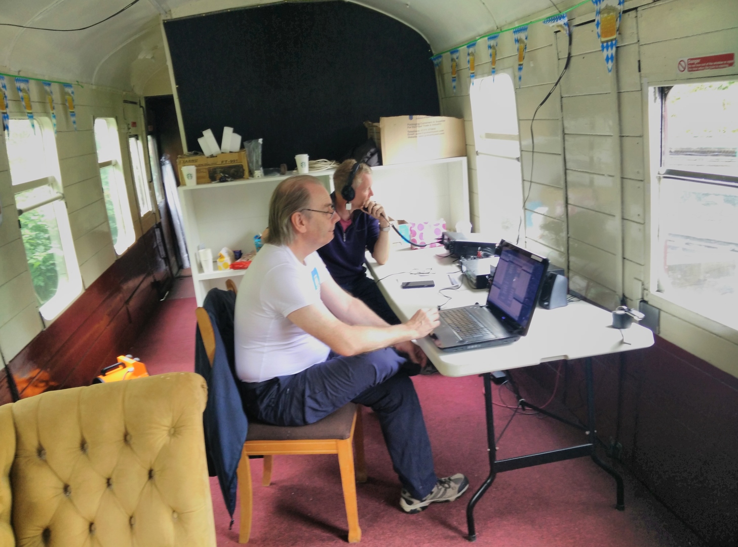 Mark M0SKV Operating with Andy G7KNA Logging