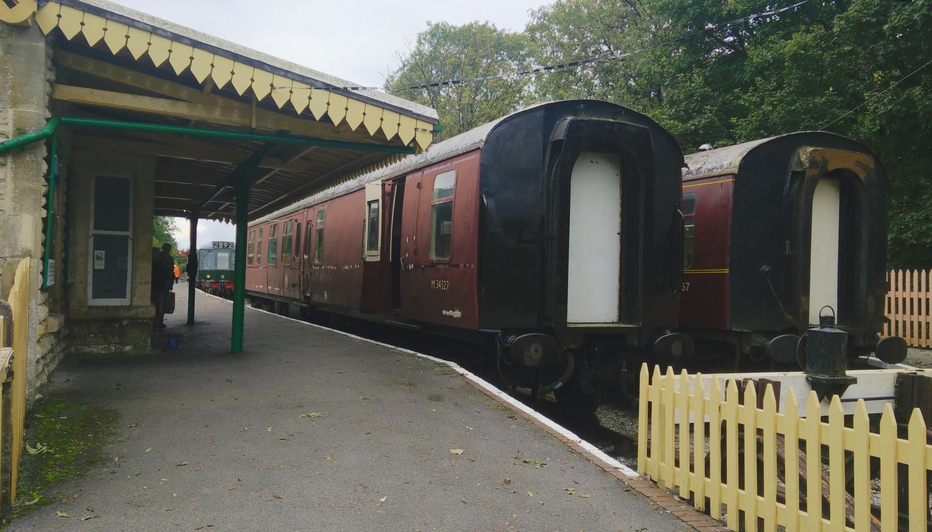 External view of the Operating Post with feeder visible attached to station canopy
