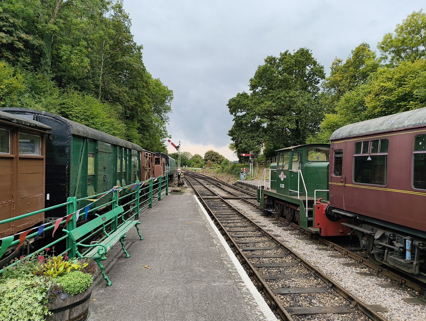 What remains of the Somerset and Dorset line heading (ultimately) to Bournemouth What remains of the Somerset and Dorset line heading (ultimately) to Bournemouth