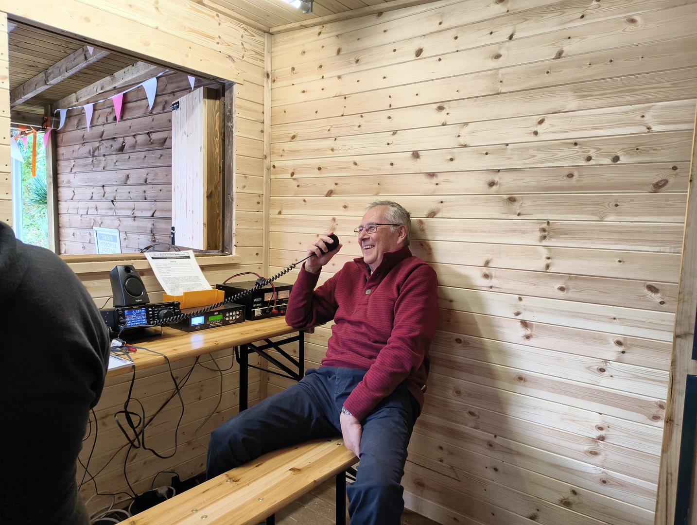 David M7GVY operating GB0SDR David M7GVY operating GB0SDR