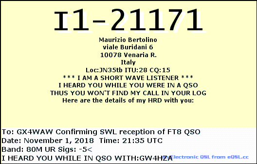 QSL Card