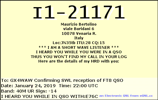 QSL Card