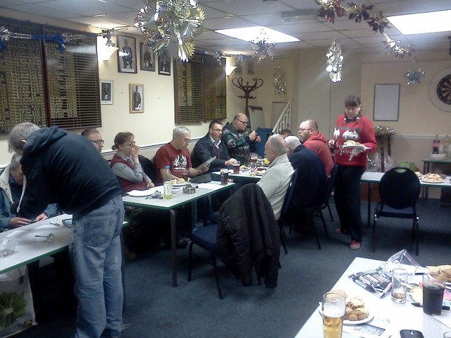 South Bristol Amateur Radio Club members enjoying the Christmas Social