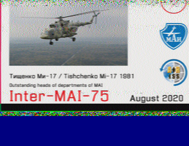 ISS SSTV Image